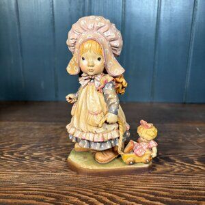 Vintage ANRI "Play Time" Hand Carved Wood Figurine from Sarah Kay Art